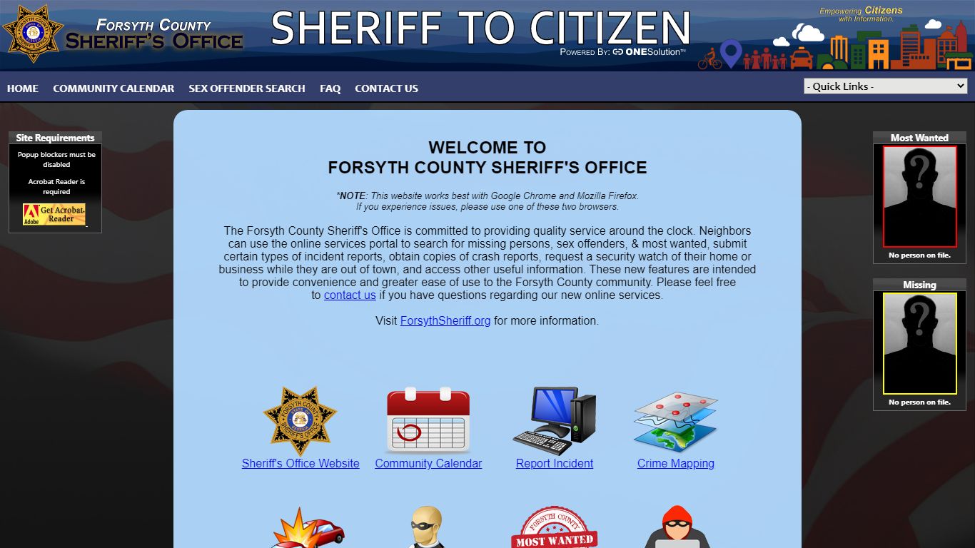 Forsyth County, GA Sheriff's Office P2C